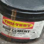 Repairing a Roof with Roofing Cement